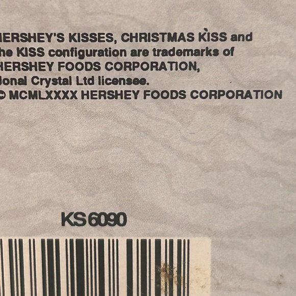 Boxed 1990 Jonal Full Lead Crystal Christmas Kiss Ornament Germany - Picture 6 of 8